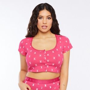 Savage X Fenty Cotton Jersey crop top